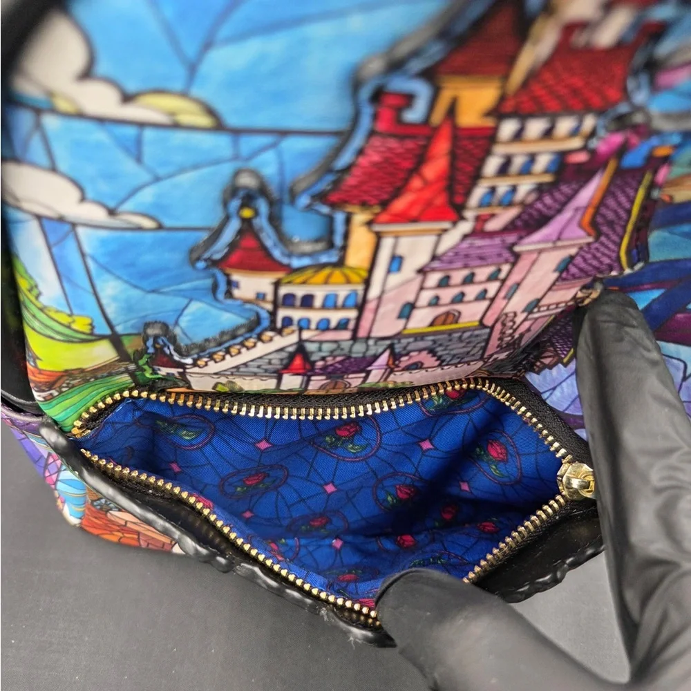 Loungefly Disney Castle Backpack with Multicolor Design - Picture 8 of 10